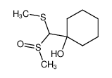 1-(Methanesulfinyl-methylsulfanyl-methyl)-cyclohexanol_38968-61-5
