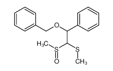 (2-(benzyloxy)-1-(methylsulfinyl)-2-phenylethyl)(methyl)sulfane_38968-63-7