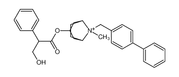 [8-methyl-8-[(4-phenylphenyl)methyl]-8-azoniabicyclo[3.2.1]octan-3-yl] 3-hydroxy-2-phenylpropanoate_38971-12-9