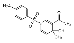 4-hydroxy-4-methyl-1-tosyl-1,4-dihydropyridine-3-carboxamide_389795-86-2