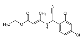 Ethyl N-(alpha-cyano-2,4-dichlorobenzyl)-3-amino-2-butenoate_389796-38-7
