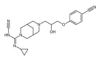 (Z)-N-cyano-7-(3-(4-cyanophenoxy)-2-hydroxypropyl)-N'-cyclopropyl-3,7-diazabicyclo[3.3.1]nonane-3-carboximidamide_389886-30-0