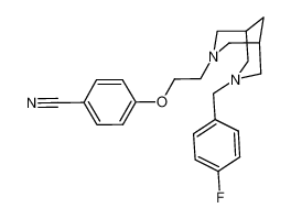 4-(2-((1R,5S)-7-(4-fluorobenzyl)-3,7-diazabicyclo[3.3.1]nonan-3-yl)ethoxy)benzonitrile_389887-05-2