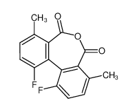 1,11-Difluoro-4,8-dimethyl-dibenzo[c,e]oxepine-5,7-dione_39022-27-0