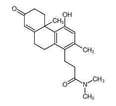 3-(4-Hydroxy-2,4b-dimethyl-7-oxo-4b,5,6,7,9,10-hexahydro-phenanthren-1-yl)-N,N-dimethyl-propionamide_39035-63-7