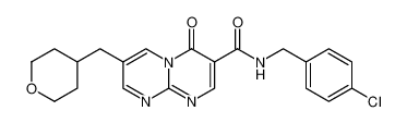 N-(4-chlorobenzyl)-4-oxo-7-((tetrahydro-2H-pyran-4-yl)methyl)-4H-pyrimido[1,2-a]pyrimidine-3-carboxamide_390359-67-8