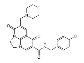 N-(4-chlorobenzyl)-5-(morpholinomethyl)-4,7-dioxo-1,2-dihydro-4H,7H-imidazo[1,2,3-ij][1,8]naphthyridine-8-carboxamide_390371-52-5