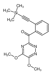 5,6-Dimethoxy-3-[2-(trimethylsilylethynyl)benzoyl]-1,2,4-triazine_390401-12-4