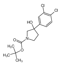 tert-butyl 3-(3,4-dichlorophenyl)-3-hydroxypyrrolidine-1-carboxylate_390406-53-8