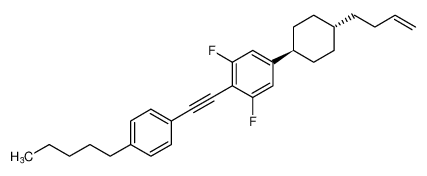 5-((1s,4r)-4-(but-3-en-1-yl)cyclohexyl)-1,3-difluoro-2-((4-pentylphenyl)ethynyl)benzene_390432-83-4