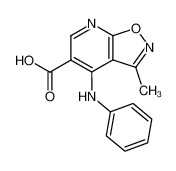 3-Methyl-4-phenylamino-isoxazolo[5,4-b]pyridine-5-carboxylic acid_39057-43-7