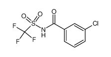 N-(3-Chloro-benzoyl)-C,C,C-trifluoro-methanesulfonamide_39062-96-9