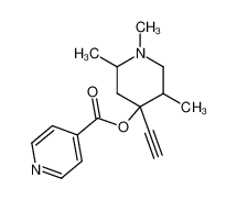 Isonicotinic acid 4-ethynyl-1,2,5-trimethyl-piperidin-4-yl ester_39072-34-9