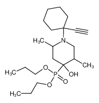[1-(1-Ethynyl-cyclohexyl)-4-hydroxy-2,5-dimethyl-piperidin-4-yl]-phosphonic acid dipropyl ester_39072-50-9