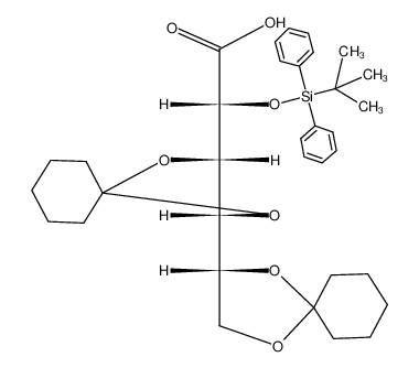 3,4:5,6-di-O-cyclohexylidene-2-O-tert-butyldiphenylsilyl-D-gluconic acid_390747-30-5
