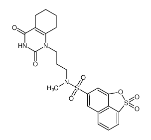 N-(3-(2,4-dioxo-3,4,5,6,7,8-hexahydroquinazolin-1(2H)-yl)propyl)-N-methylnaphtho[1,8-cd][1,2]oxathiole-7-sulfonamide 2,2-dioxide_390766-36-6