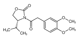 (R)-3-[2-(3,4-Dimethoxyphenyl)-ethanoyl]-4-isopropyl-oxazolidin-2-one_390815-38-0