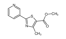 4-methyl-2-pyridin-3-yl-thiazole-5-carboxylic acid methyl ester_39090-99-8