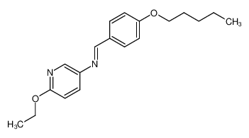 (6-Ethoxy-pyridin-3-yl)-[1-(4-pentyloxy-phenyl)-meth-(E)-ylidene]-amine_39091-30-0