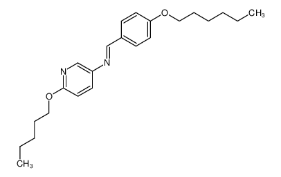 [1-(4-Hexyloxy-phenyl)-meth-(E)-ylidene]-(6-pentyloxy-pyridin-3-yl)-amine_39091-52-6