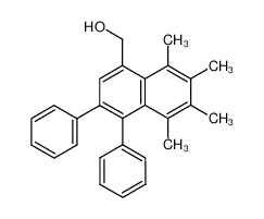 (5,6,7,8-Tetramethyl-3,4-diphenyl-naphthalen-1-yl)-methanol_39093-04-4