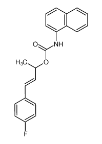 (+-)-3-(naphthyl-(1)-carbamoyloxy)-1t-(4-fluoro-phenyl)-butene-(1)_391-44-6