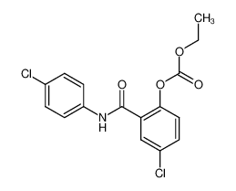 Carbonic acid 4-chloro-2-(4-chloro-phenylcarbamoyl)-phenyl ester ethyl ester_39119-24-9