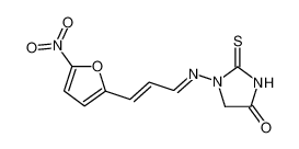 1-[3-(5-nitro-furan-2-yl)-allylideneamino]-2-thioxo-imidazolidin-4-one_3912-28-5
