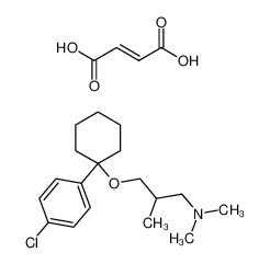 {3-[1-(4-Chloro-phenyl)-cyclohexyloxy]-2-methyl-propyl}-dimethyl-amine; compound with (E)-but-2-enedioic acid_39121-21-6