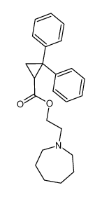 2,2-Diphenyl-cyclopropanecarboxylic acid 2-azepan-1-yl-ethyl ester_39125-68-3