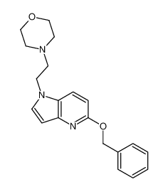 4-[2-(5-phenylmethoxypyrrolo[3,2-b]pyridin-1-yl)ethyl]morpholine_391262-80-9