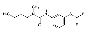 1-Butyl-3-(3-difluoromethylsulfanyl-phenyl)-1-methyl-urea_39138-96-0