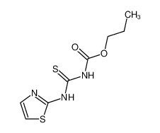 4-thiazol-2-yl-3-thio-allophanic acid propyl ester_39142-29-5