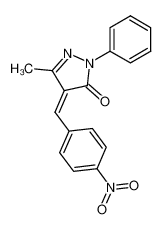 Z-1-phenyl-3-methyl-4-[(4-nitrophenyl)methylene]-5-pyrazolone_39143-03-8