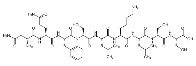 L-Serine,L-asparaginyl-L-glutaminyl-L-phenylalanyl-L-seryl-L-leucyl-L-lysyl-L-leucyl-L-seryl-_391593-68-3