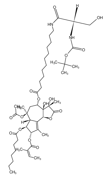 8-O-(12-[Nα-tert-butoxycarbonyl-L-serinoylamino]dodecanoyl)-8-O-debutanoylthapsigargin_391610-96-1