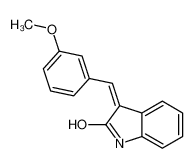 (3E)-3-(3-Methoxybenzylidene)-1,3-dihydro-2H-indol-2-one_391613-87-9