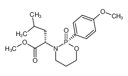 methyl (2S,αS)-2-(4-methoxyphenyl)-α-(2-methylpropyl)-2-oxo-1,3,2-oxazaphosphorinane-3-acetate_391640-56-5