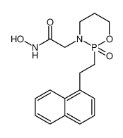 N-hydroxy-2-(2-(2-(naphthalen-1-yl)ethyl)-2-oxido-1,3,2-oxazaphosphinan-3-yl)acetamide_391642-32-3