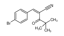 2-(4-bromobenzylidene)-4,4-dimethyl-3-oxopentanenitrile_391649-83-5