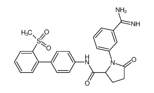 N-(2'-methanesulfonyl-biphenyl-4-yl)-(2R,S)-1-(3-amidinophenyl)-5-oxopyrrolidine-2-carboxamide_391663-23-3