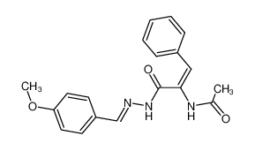 N-(1-aza-2-p-methoxyphenylvinyl)-2-(acetylamino)-3-phenyl prop-2-enamide_391679-93-9