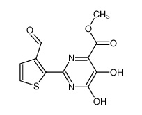 methyl 2-(3-formylthien-2-yl)-5,6-dihydroxypyrimidine-4-carboxylate_391681-09-7