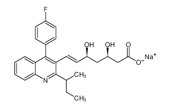 sodium rel-(3R,5S,E)-7-(2-(sec-butyl)-4-(4-fluorophenyl)quinolin-3-yl)-3,5-dihydroxyhept-6-enoate_391681-79-1