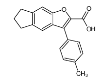 3-(p-tolyl)-6,7-dihydro-5H-indeno[5,6-b]furan-2-carboxylic acid_391688-52-1