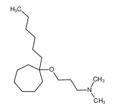 [3-(1-Hexyl-cycloheptyloxy)-propyl]-dimethyl-amine_39173-51-8