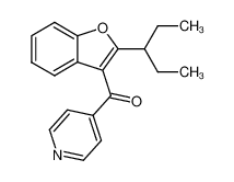 [2-(1-ethyl-propyl)-benzofuran-3-yl]-pyridin-4-yl-methanone_39178-50-2