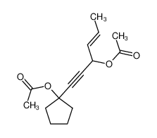6-(1-Acetoxycyclopentyl)hex-2-en-5-in-4-acetat_39182-72-4