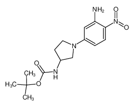 N-[1-(3-Amino-4-nitrophenyl)pyrrolidin-3-yl] (tert-butoxy)carboxamide_391903-23-4