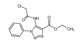 ethyl 5-(2-chloroacetamido)-1-phenyl-1H-1,2,3-triazole-4-carboxylate_391904-60-2